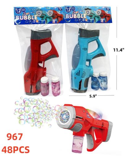 Picture of 12 Holes Shark Bubble gun 48 PCS