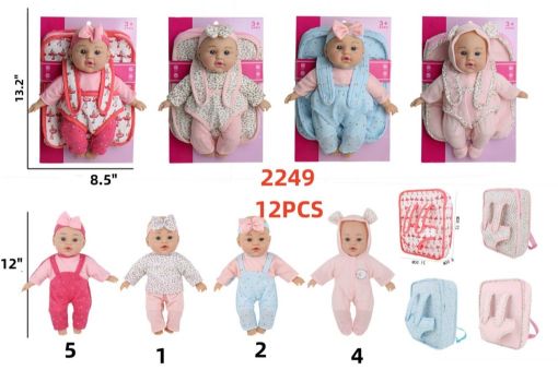 Picture of Baby Doll w/ Backpack 24 pcs
