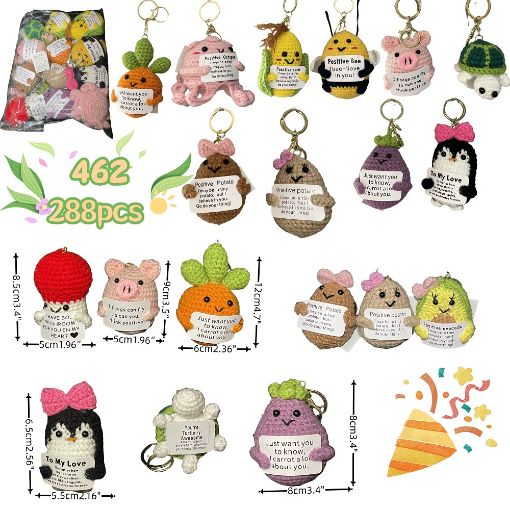 Picture of Mixed Crochet Keychain 24 dz