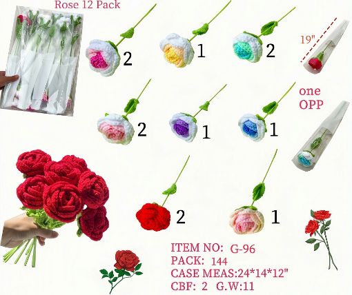 Picture of Knitted Rose 144 PCS
