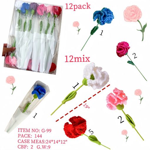 Picture of Knitted Carnation 144 PCS