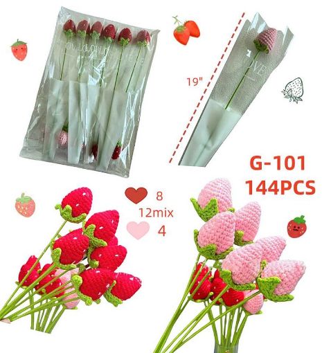 Picture of Crochet Strawberry 144 PCS