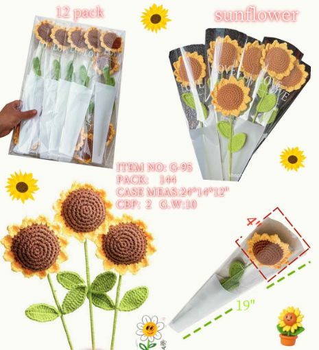 Picture of Knitted Sunflower 144 PCS