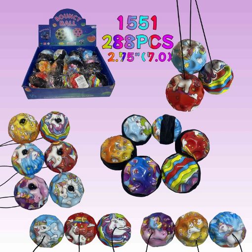 Picture of Unicorn Moon Ball w/ String 24 dz