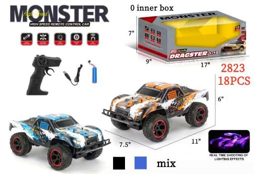 Picture of 1:10 RC Monster Dragster Truck 18 pcs