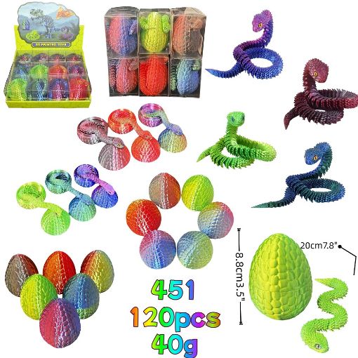 Picture of 8" 3D Snake w/ 3.5" Egg 120 pcs