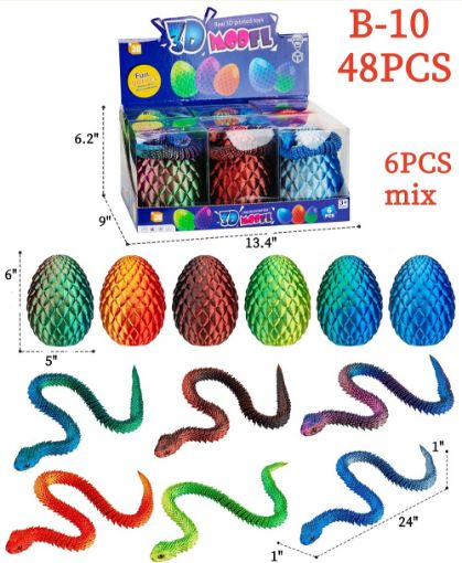 Picture of 24" 3D Snake w/ 6" Egg 48 pcs