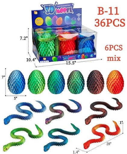 Picture of 28" Snake w/ 7" Egg 36 pcs