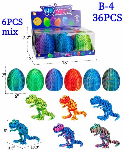 Picture of 5" 3D Dino w/ 7" Egg 36 pcs