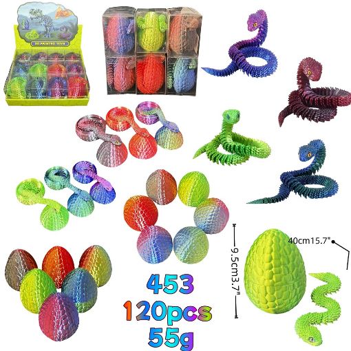 Picture of 15.7" 3D Snake w/ 2.75" Egg 120 pcs