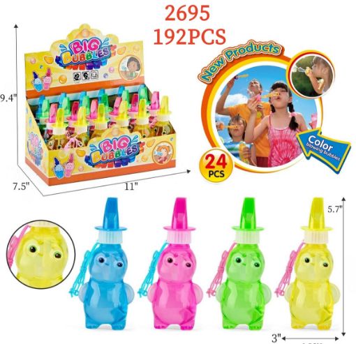 Picture of Dino Bubble w/ Whistle 16 dz