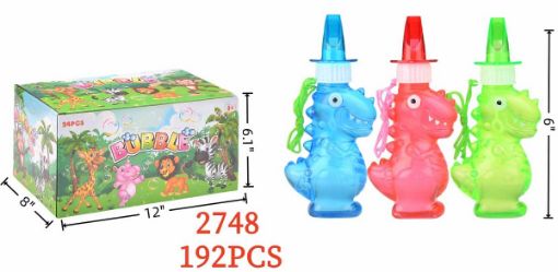 Picture of Dino Bubble w/ Whistle 16 dz