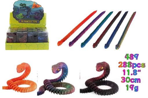 Picture of 12" (30cm) 3D Snake (12/PQD) 288 PCS