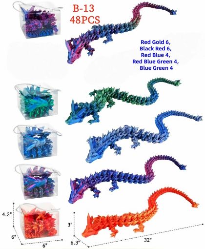 Picture of 32" (80CM) 3D Dragon in PVC Box 48 pcs