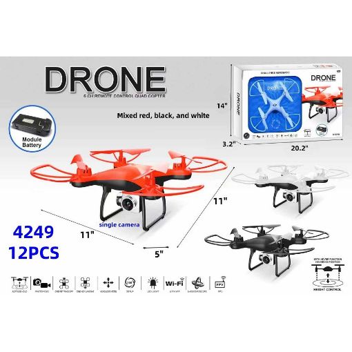 Picture of RC Single Camera Quadcopter Drone 12 PCS