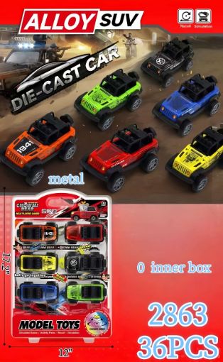 Picture of Die-Cast Friction Cars Blister Set 36 pcs