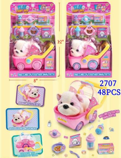 Picture of Pug Dog Cart Set 48 pcs