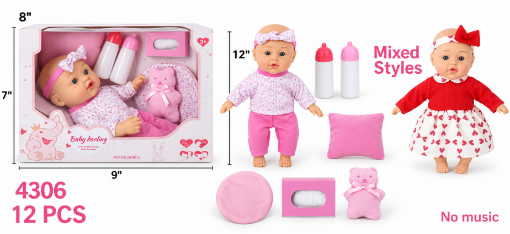 Picture of Baby Darling Doll Playset 12 pcs / 6