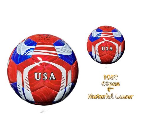 Picture of 9" USA Laser Soccer Ball 60 pcs